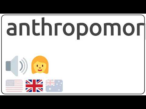 How to pronounce anthropomorphised in english?