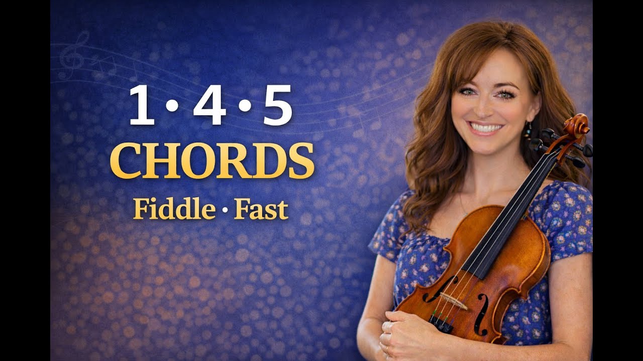 Find the 1, 4, 5 chords QUICKLY on the fiddle🎻