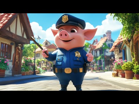 🎶Purcelușul Polițist 🚔 Prinde Curcanul Bandit! 🎤 Cântec animat super distractiv
