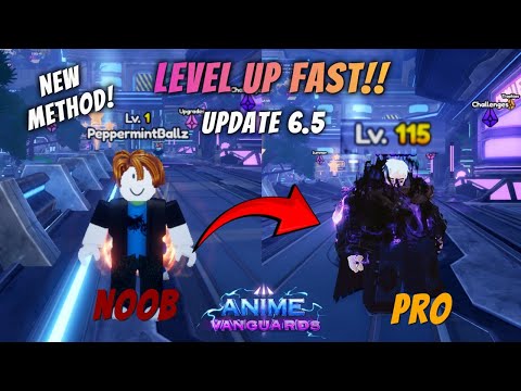 *FASTEST* way to LEVEL UP in Update 6.5 New Method!! | Anime Vanguards