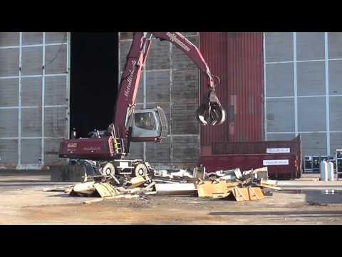 Sennebogen 830 Mobile Excavator Power -  in Action