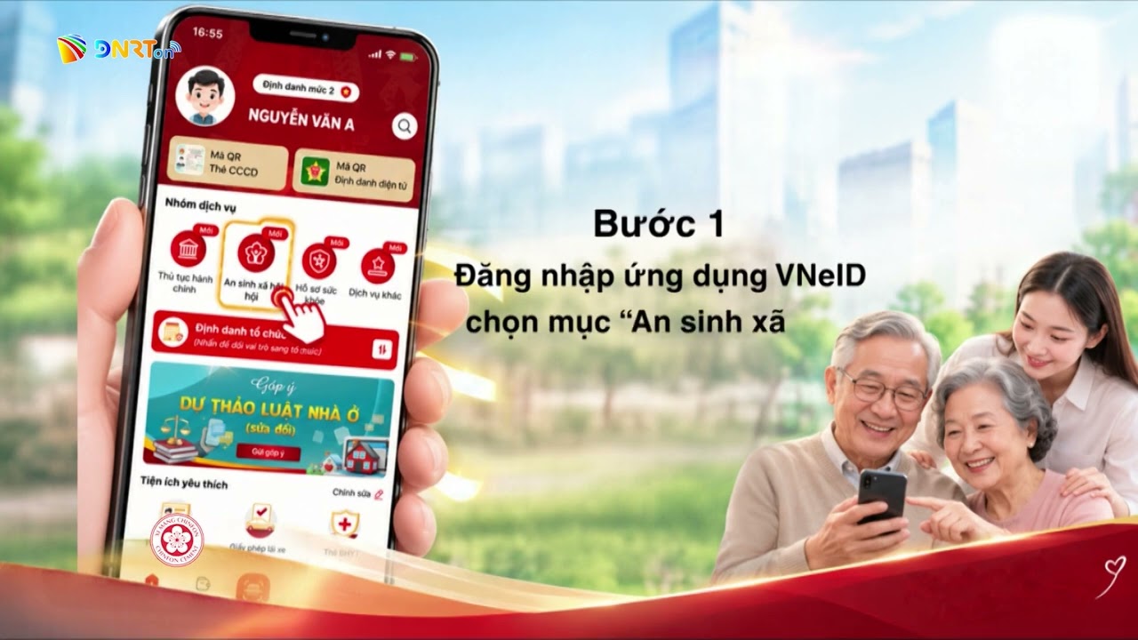 QUYỀN LỢI QUAN TRỌNG TRÊN VNEID TÍCH HỢP TÀI KHOẢN NGÂN HÀNG