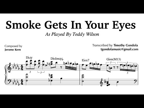 Piano Legend Teddy Wilson plays Smoke In Your Eyes