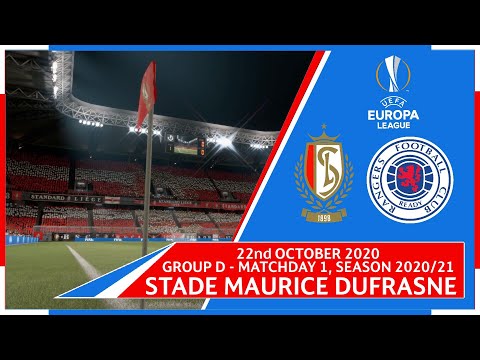Standard Liege Vs Rangers - Group D, Matchday 1, Season 2020/21 #UEFAEuropaLeague #SLIRAN