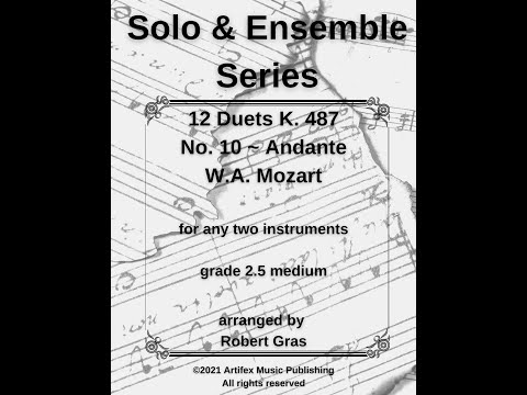 Mozart duets K487 No.10  Andante