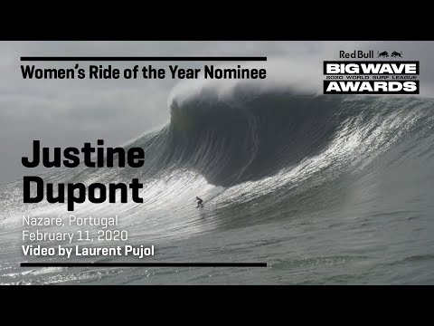 Justine Dupont at Nazaré | WOMEN’S RIDE OF THE YEAR AWARD NOMINEES - Red Bull Big Wave Awards