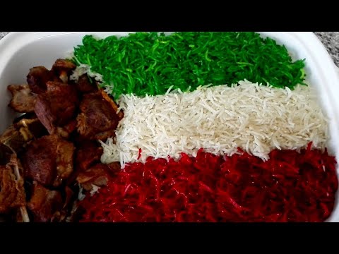 Kuwait National Dish 🇰🇼| Machboos Laham | Kuwait Flag Food🇰🇼 | Lamb Machboos |