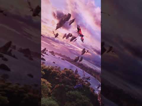 New flight of passage ride queue, show in pandora front sit - The World of Avatar at walt Disney