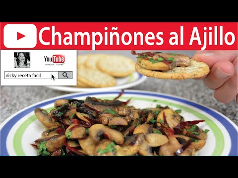 CHAMPIÑONES AL AJILLO | Vicky Receta Facil Video