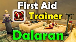 First Aid Trainer in Dalaran City - Where To Find The Grandmaster First Aid Trainer in Dalaran City.