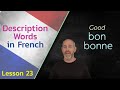 Description Words in French | The Language Tutor * Lesson 23 *