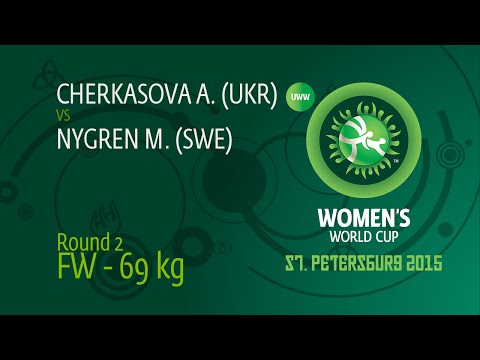 69 kg - Alla CHERKASOVA (UKR) df. Moa Lena Maria NYGREN (SWE), 10-1