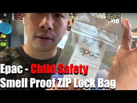 Epac child safety smell proof zip lock bag