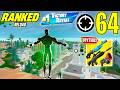 64 Elimination Solo Vs Squad Ranked RELOAD Gameplay Wins NEW Fortnite Chapter 7 PS4 Controller