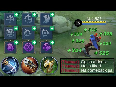 ALDOUS PERFECT BUILD AND EMBLEM FOR LATE GAME!!!