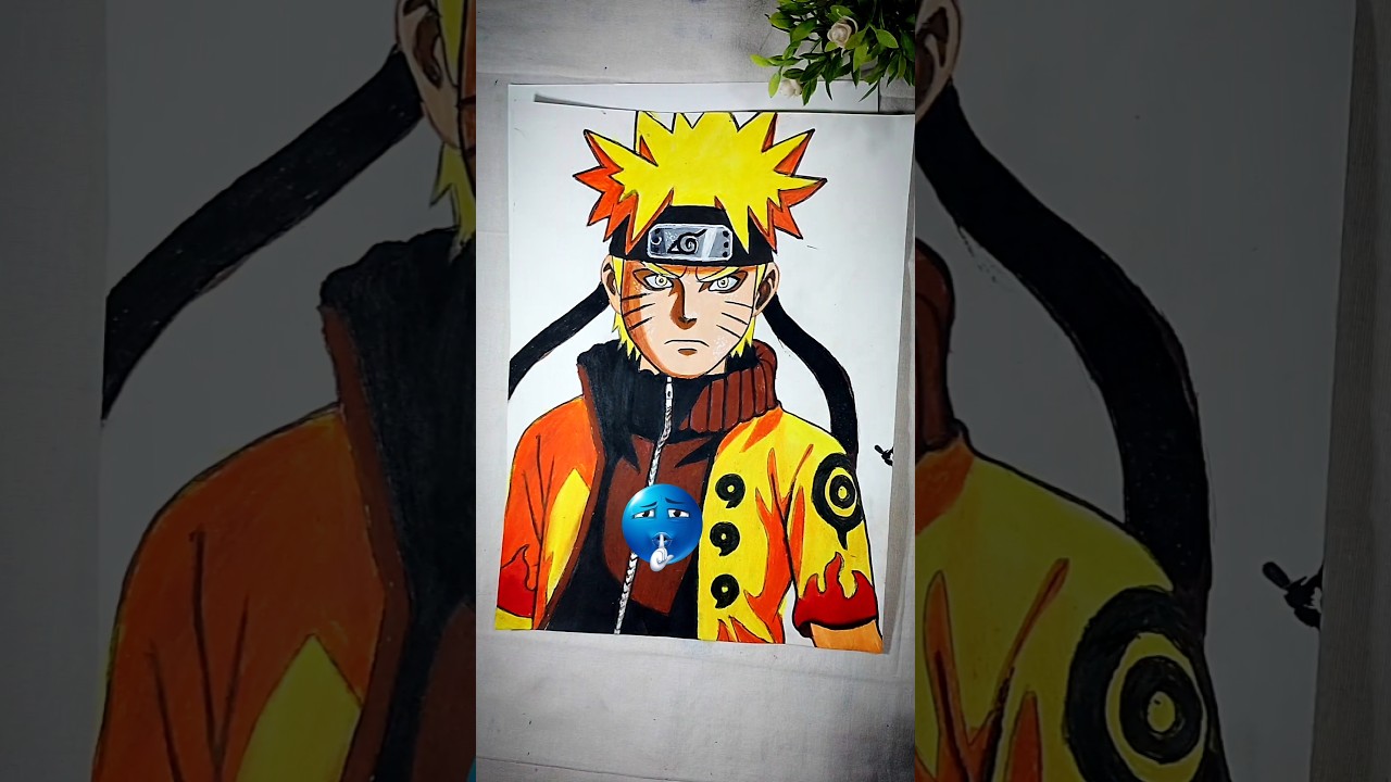 Naruto drawing colour pencil #art #video #shorts #trading