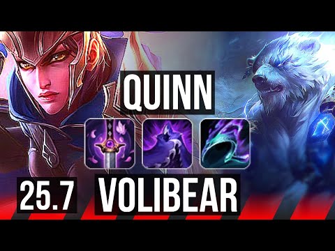 QUINN vs VOLIBEAR (TOP) | 13/3/8 | EUW Diamond | 25.7