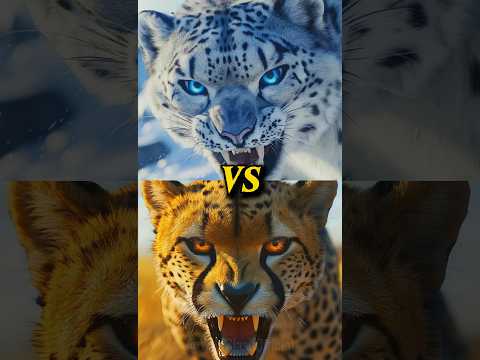 Cheetah vs Wild Animals (Lion, Tiger, Black Panther, Snow Leopard, Elephant, Gorilla, Anaconda, Wolf