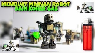Download lagu membuat robot dari korek gas bekas | PAKAI 2 BUAH KOREK GAS mp3