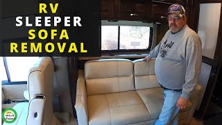 REMOVING OUR SLEEPER SOFA FROM OUR 2017 THOR CHALLENGER 37KT- RV RENOVATIONS