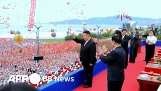 北朝鮮に「世界水準」の観光リゾート完成 金正恩氏が式典に出席（2025年6月）