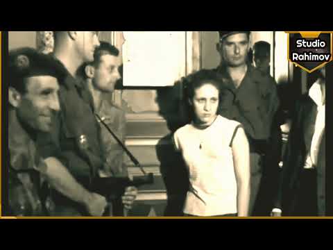 A rare shot of Yassef Saadi and Zahra Zarif while they were arrested by the French misguided