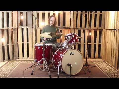 DW Collector's Ruby Glass Drum Set - 16x22,9x12,18x18 - SO#881464