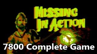 Missing in Action Atari 7800 Prototype Complete Game Gameplay - The No Swear Gamer