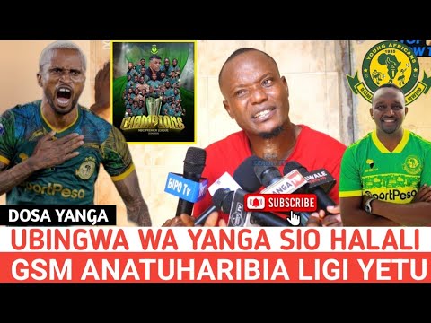 DOSA YANGA: UBINGWA WA YANGA WA DHULMA