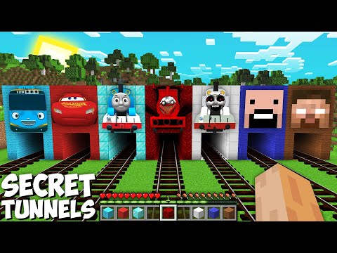 I FOUND SECRET TUNNELS of THOMAS and FRIENDS CHOO CHOO CHARLES & HEROBRINE & TAYO in Minecraft !