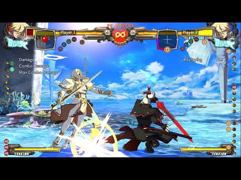 GGXrdR2: Ky's basic safejump and airdash mixup options