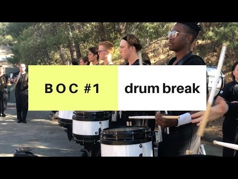RCC Fall Drumline - BOC #1 - DRUM BREAK
