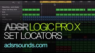 Logic Pro X tutorial -  Set Locators by Region, Events, Marquee (Quick Tips)