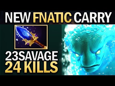NEW FNATIC CARRY 23SAVAGE MORPHLING WITH 24 KILLS - DOTA 2 GAMEPLAY