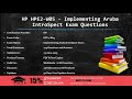 HP Implementing Aruba IntroSpect HPE2-W05 Exam Questions