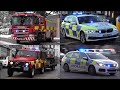 Fire Trucks, Police Cars and Ambulances responding: WINTER SPECIAL