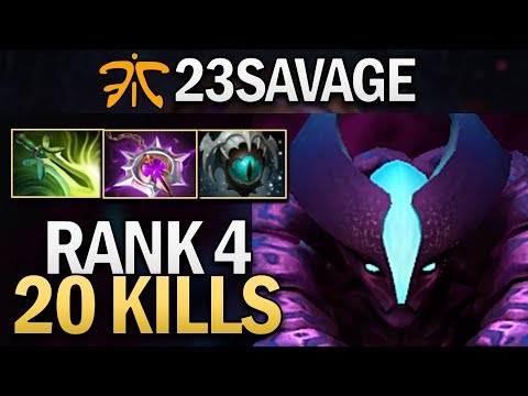 FNATIC.23SAVAGE SPECTRE WITH 20 KILLS - DOTA 2 PRO GAMEPLAY