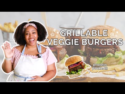 GRILLABLE VEGGIE BURGERS | VEGAN BURGERS | easy vegan summer recipes