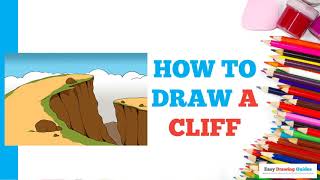 How to Draw a Cliff in a Few Easy Steps: Drawing Tutorial for Beginner Artists