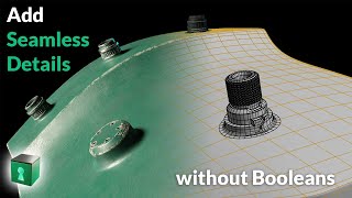 Blender Secrets - Add Seamless Details without Booleans using Shrinkwrap and Snapping