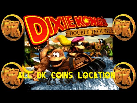Donkey Kong Country 3 (SNES) / All DK COINS Location [EXTRA#2] [4:3/4K@60]