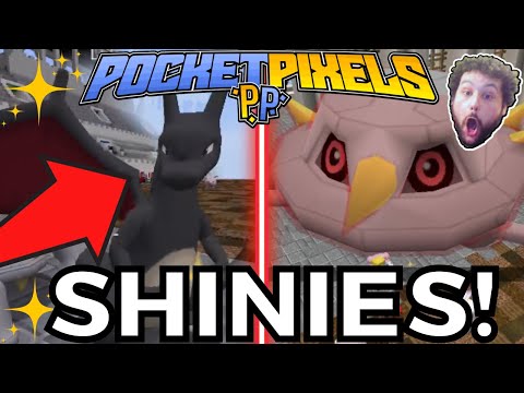 SHINY and RAINBOW Pokemon! Pixelmon Pocket Pixels Yellow EP02