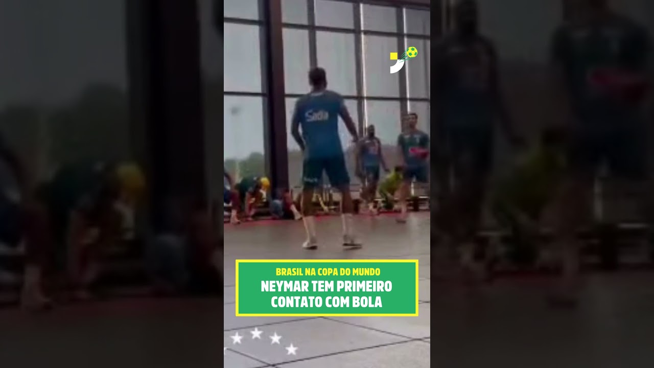 Imagem da notícia Neymar tem primeiro contato com bola antes do treino da Seleção Brasileira