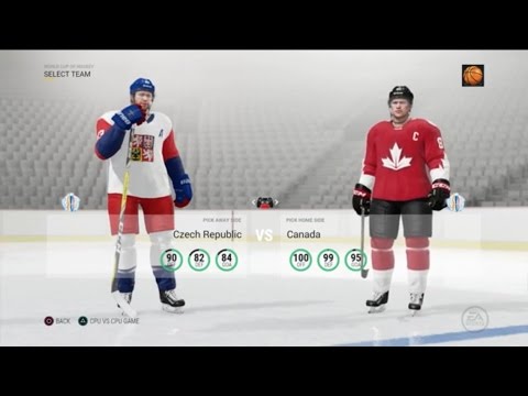 NHL 17 World Cup of Hockey: Team Czech Republic vs. Team Canada (9/17/2016)