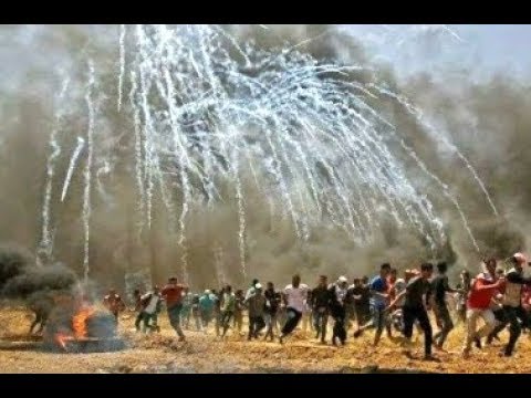 BREAKING Gaza Palestinians Violent Protests USA embassy opening Ceremony Jerusalem May 14 2018 Video