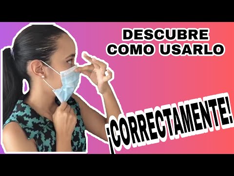 Colocar y Retirar el Tapabocas para evitar contagio por CORONAVIRUS / Como usar Tapabocas