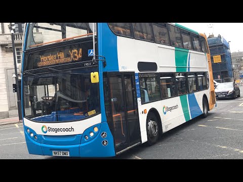 Squealing Turbo: Stagecoach North East 19211 (NK57DWX) Dennis Trident 2/Enviro 400