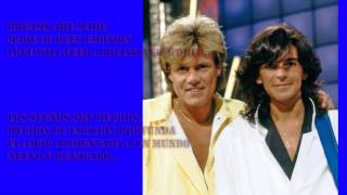 MODERN TALKING BLINDED BY YOUR LOVE LYRICS (English-Español)