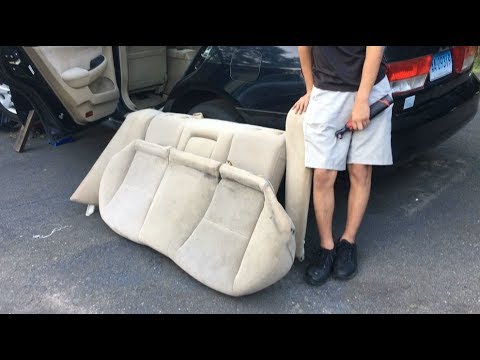 How To Remove Rear Passenger Seat Top & Bottom Honda Accord 2003-2007 | DIY Auto Repair Guide