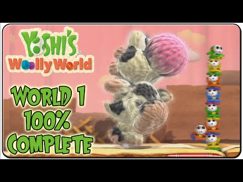Yoshi's Woolly World Walkthrough Part 1 World 1